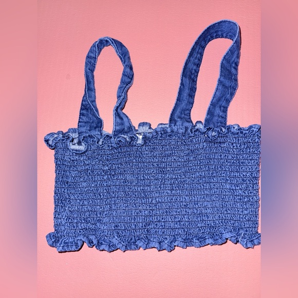 Urban Outfitters Blue Smocked Top - Picture 4 of 9